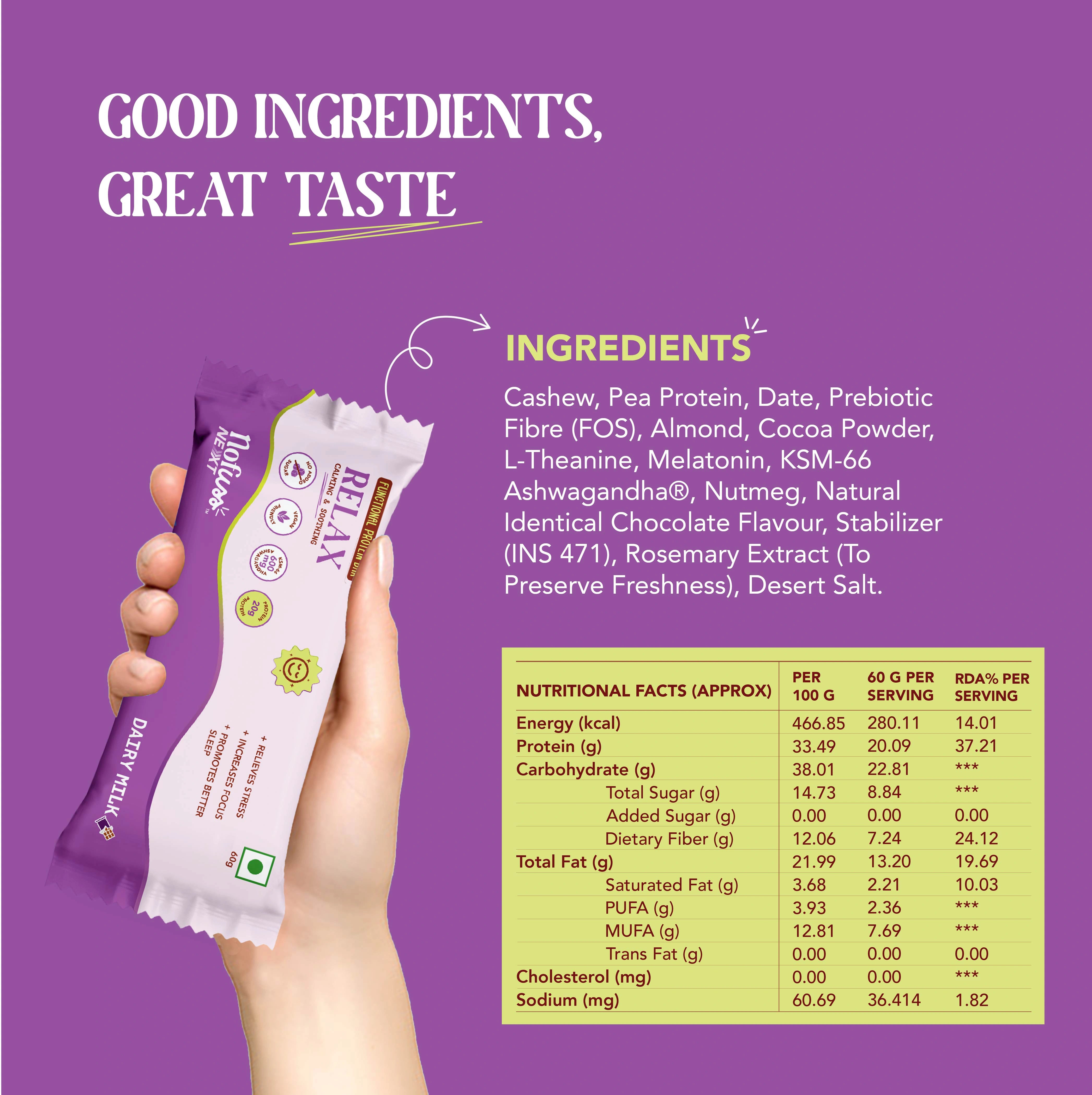 Functional Protein Bar - Relax