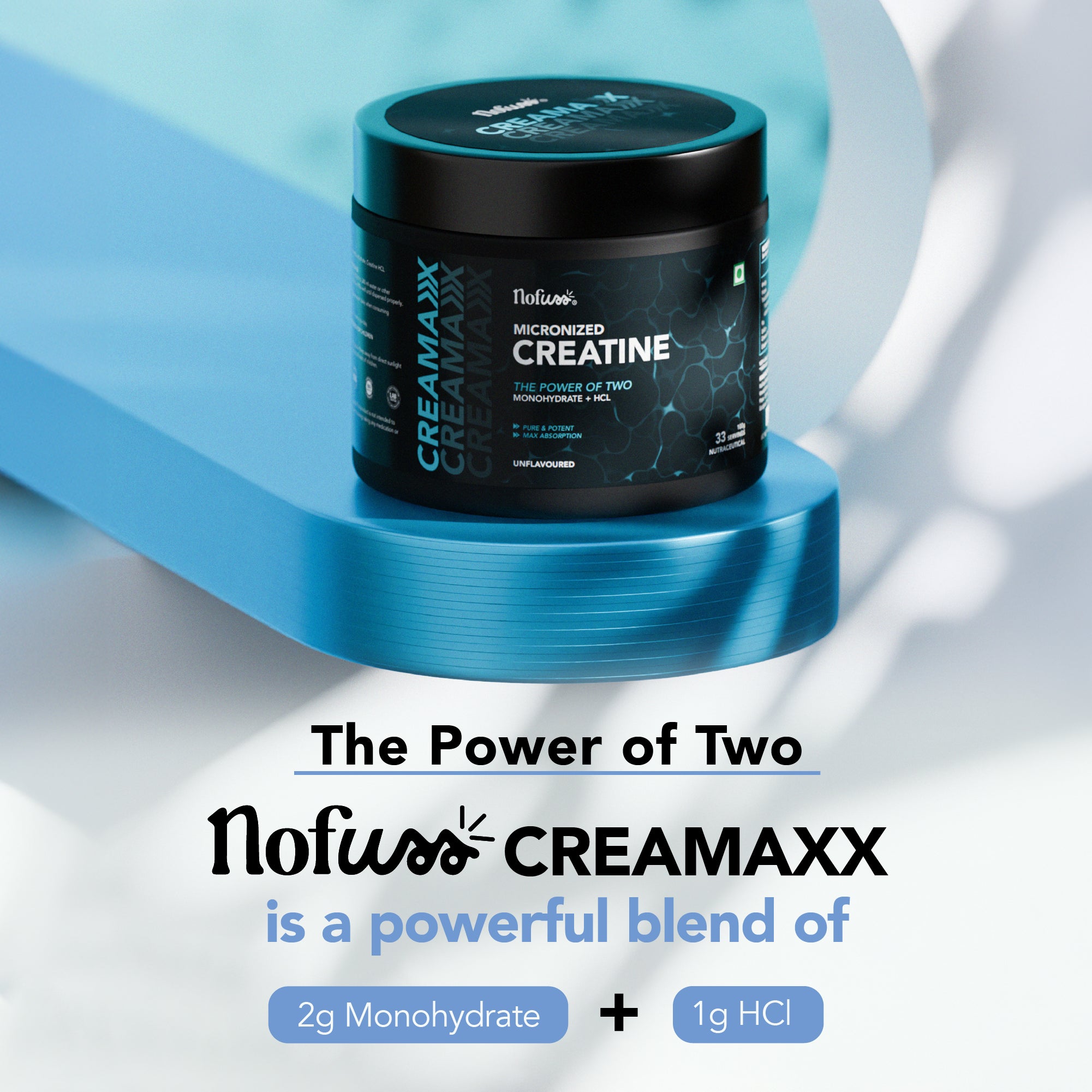 NoFuss CreaMaxx Creatine- The Power of Two