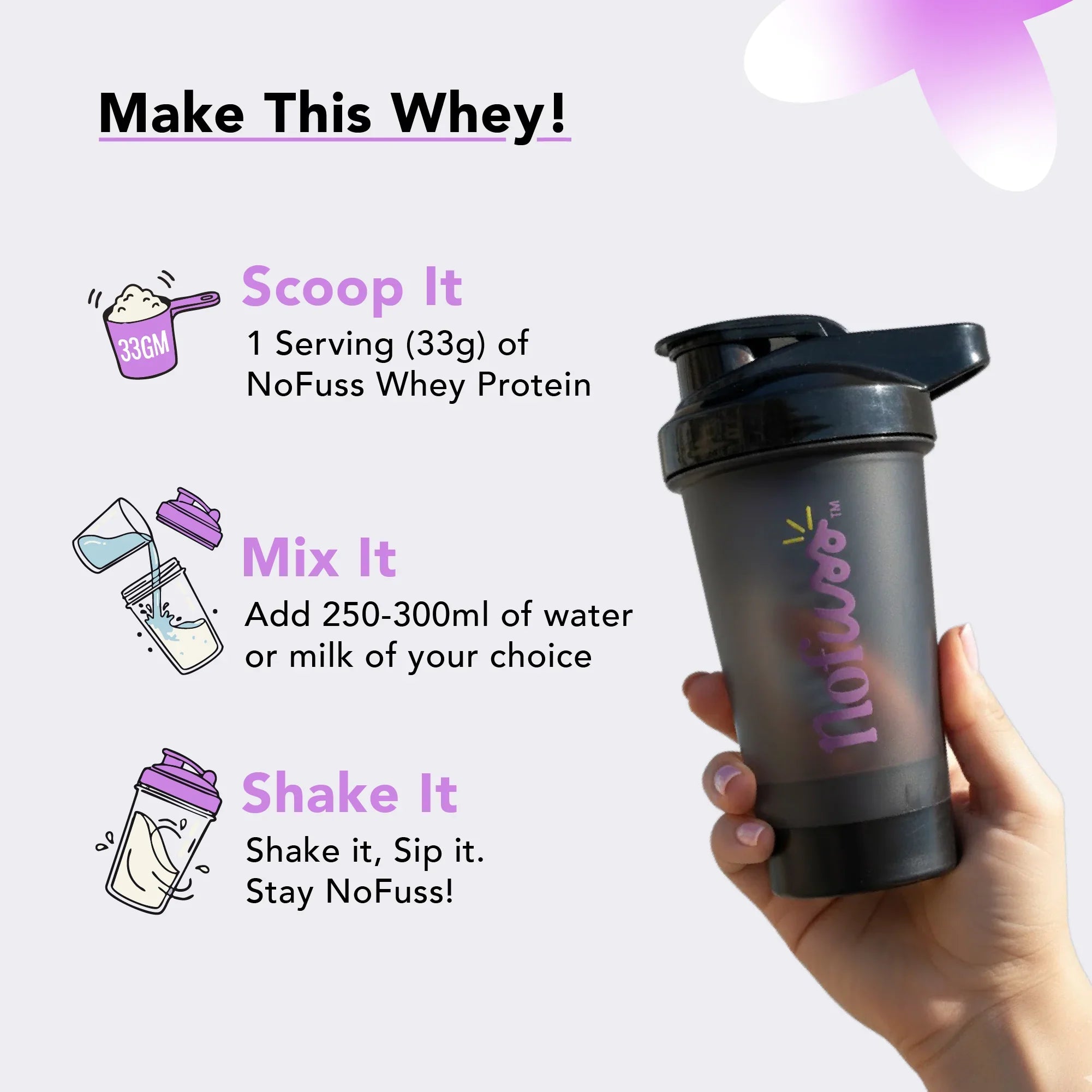 NoFuss Whey Protein - Cappuccino Carnival - NoFuss