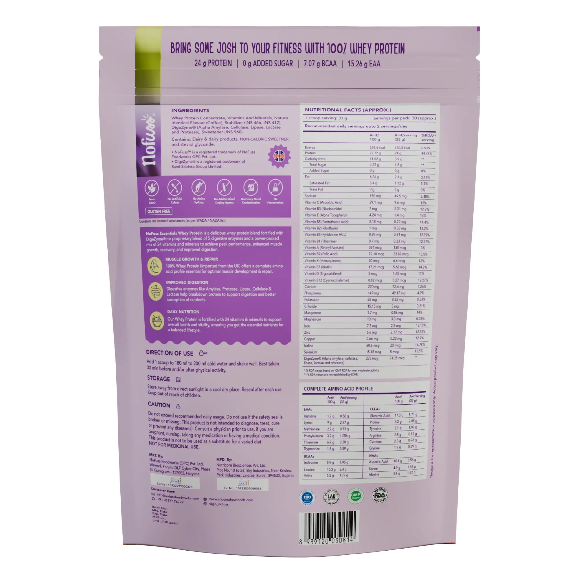 NoFuss Whey Protein - Cappuccino Carnival - NoFuss