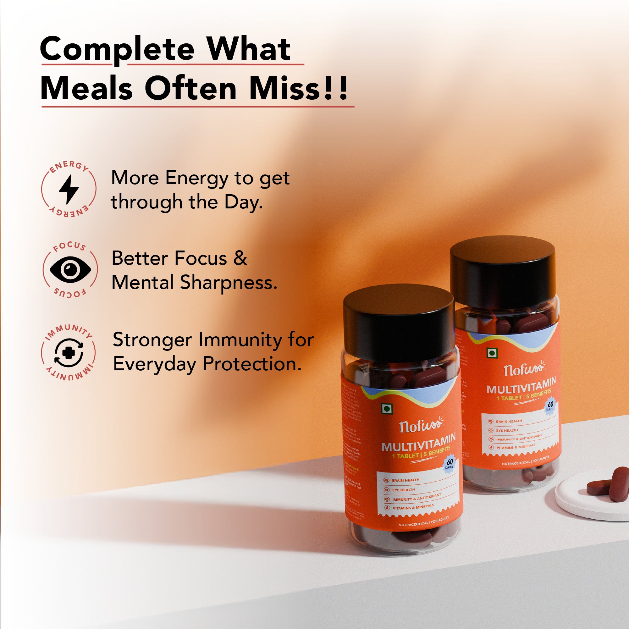NoFuss Multivitamin Tablets - Benefits