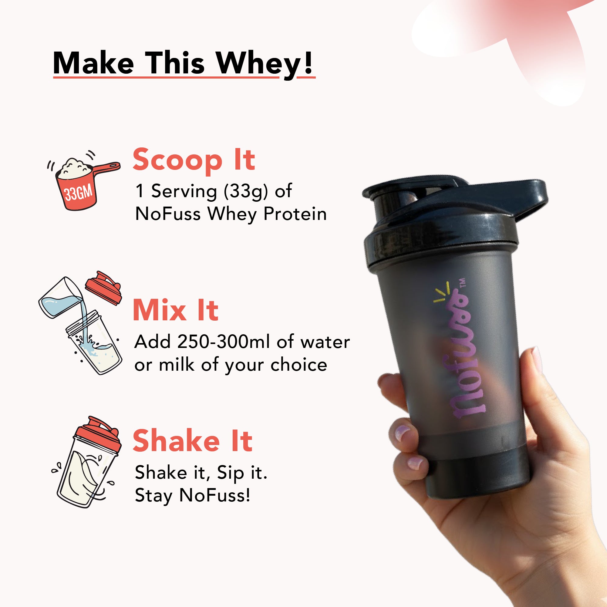 NoFuss Whey Protein - Dreamy Chocolate Delight - NoFuss