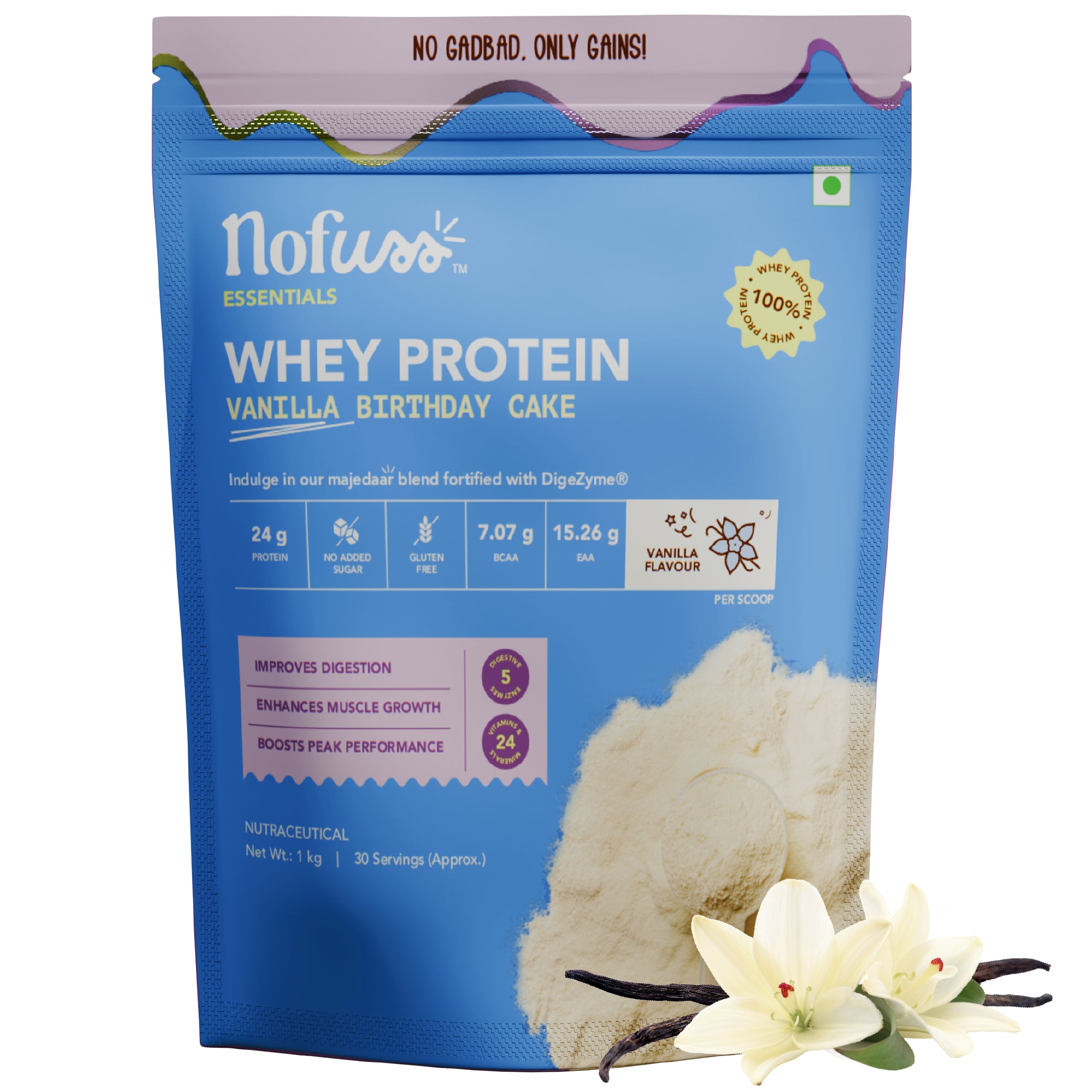 NoFuss Whey Protein - Vanilla Birthday Cake - NoFuss