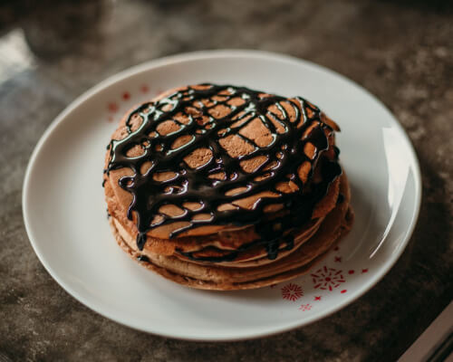 High Protein Chocolate Pancakes