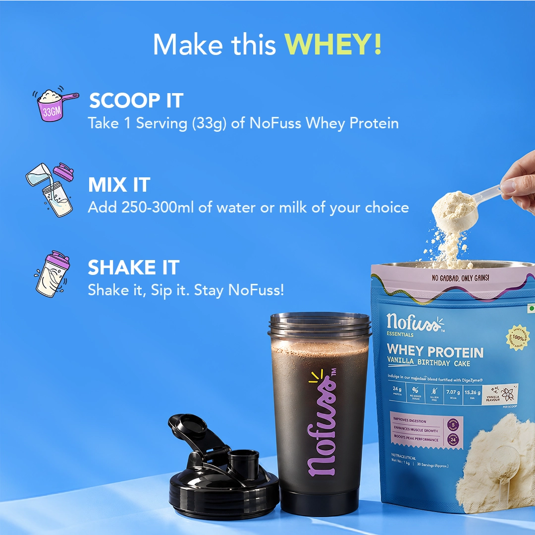 NoFuss Whey Protein - Vanilla Birthday Cake