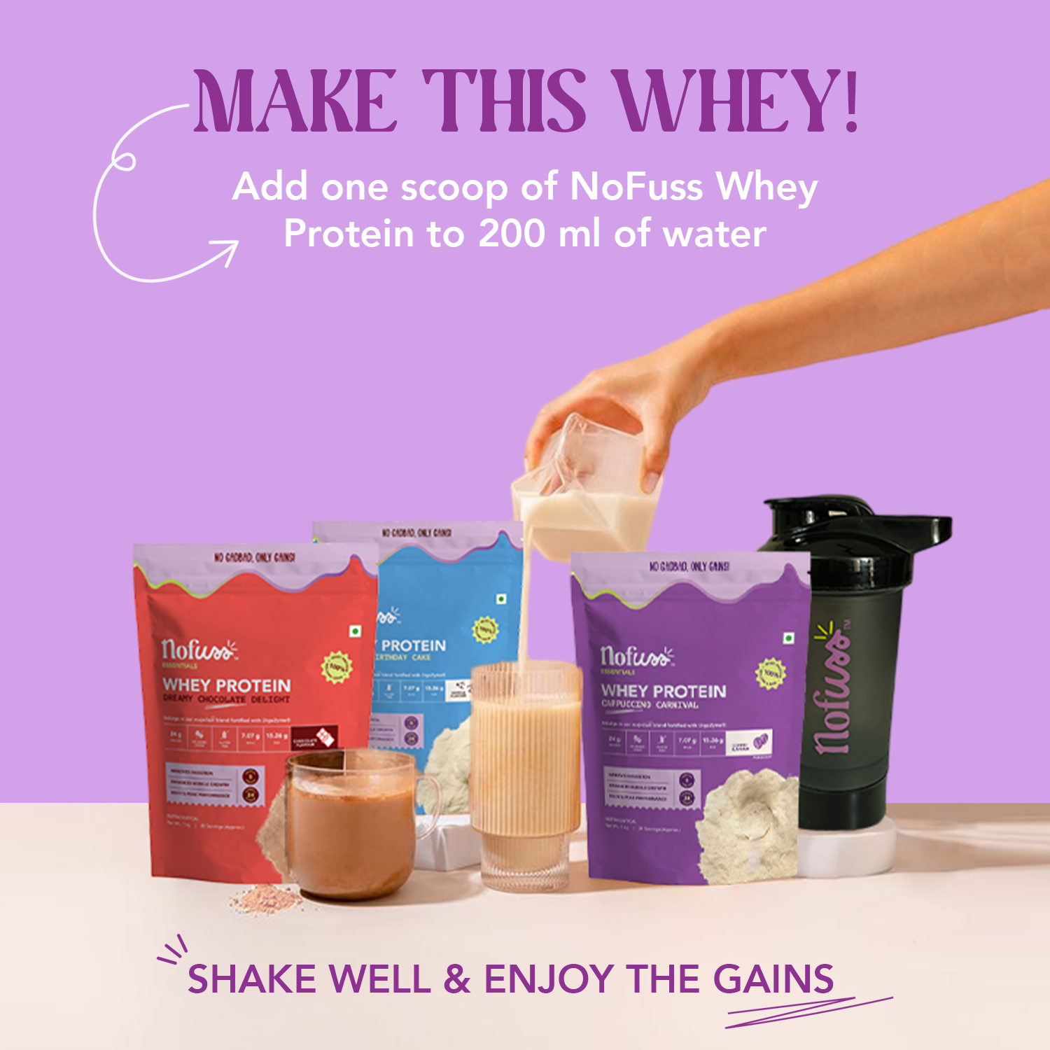 NoFuss Essentials Whey Protein - Cappuccino Carnival