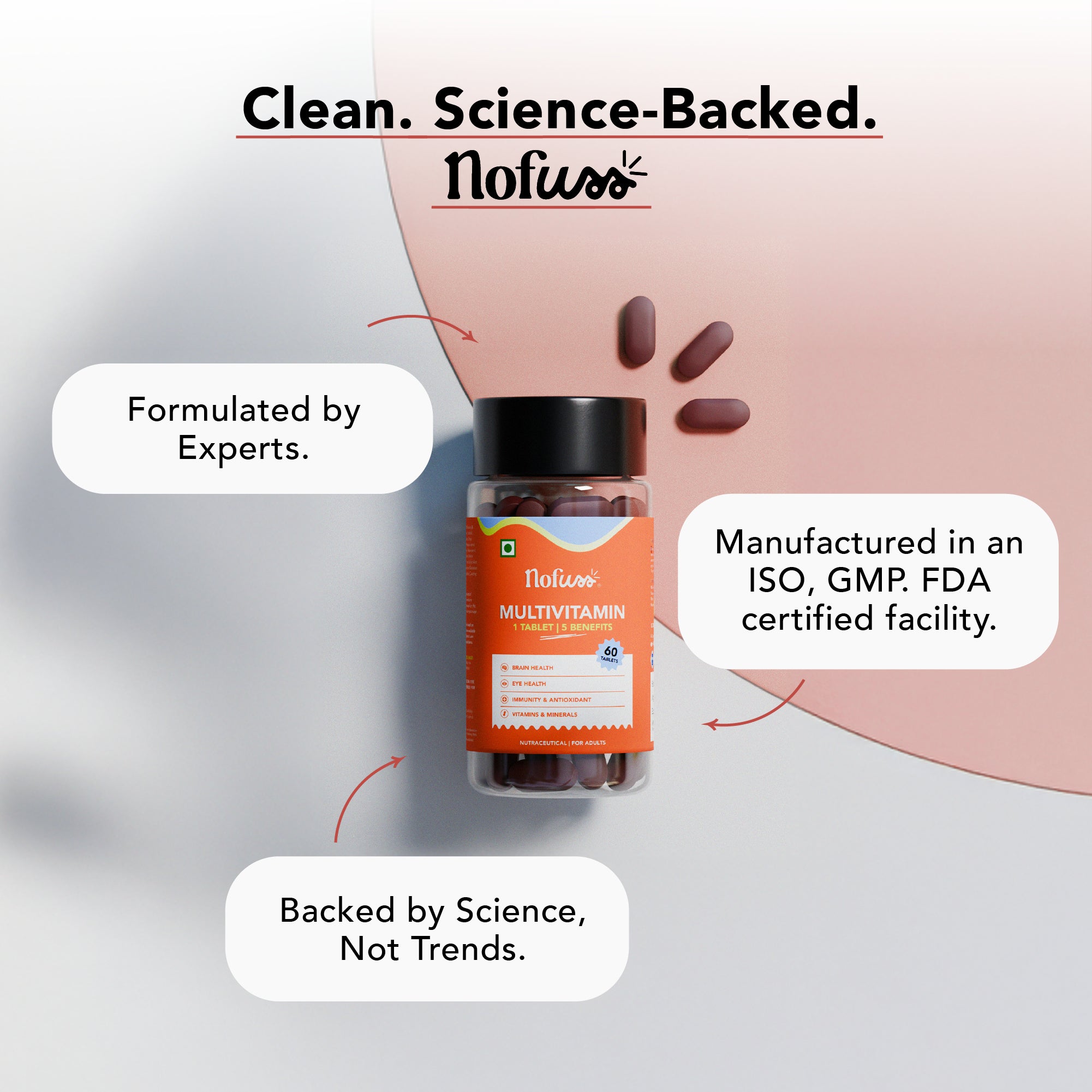 NoFuss Multivitamin Tablets - Certifications