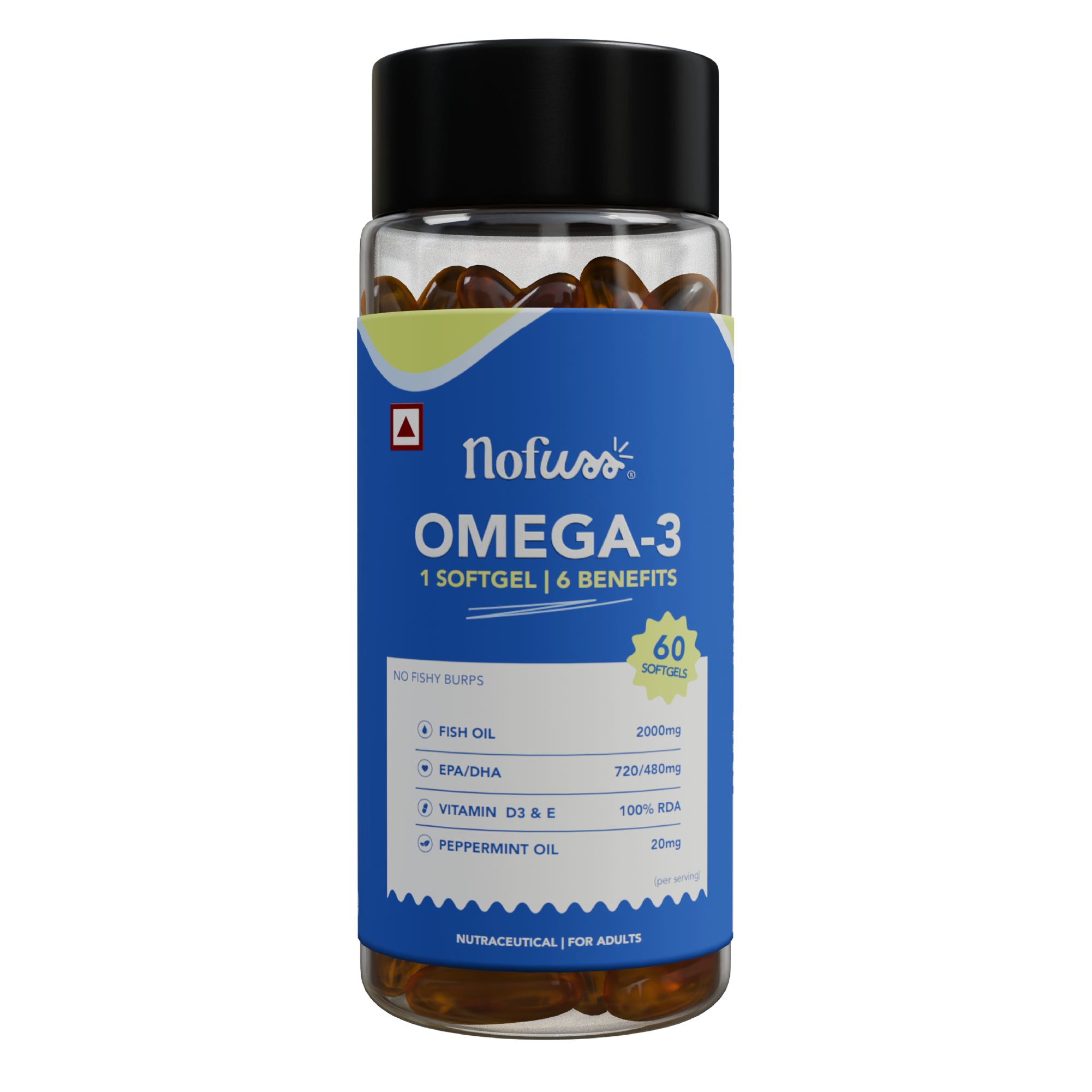 NoFuss Omega 3 Capsules 