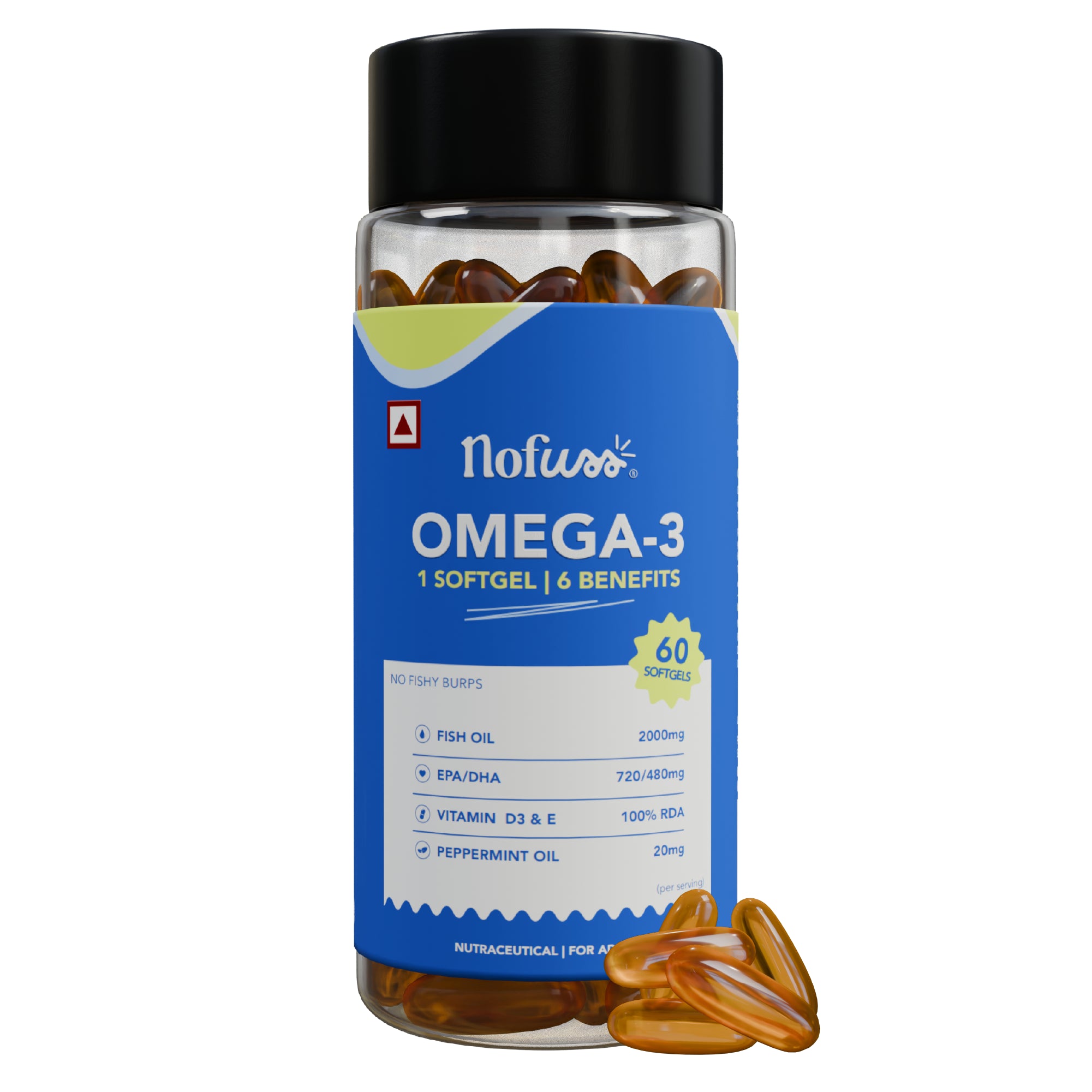 NoFuss Omega 3 Capsules