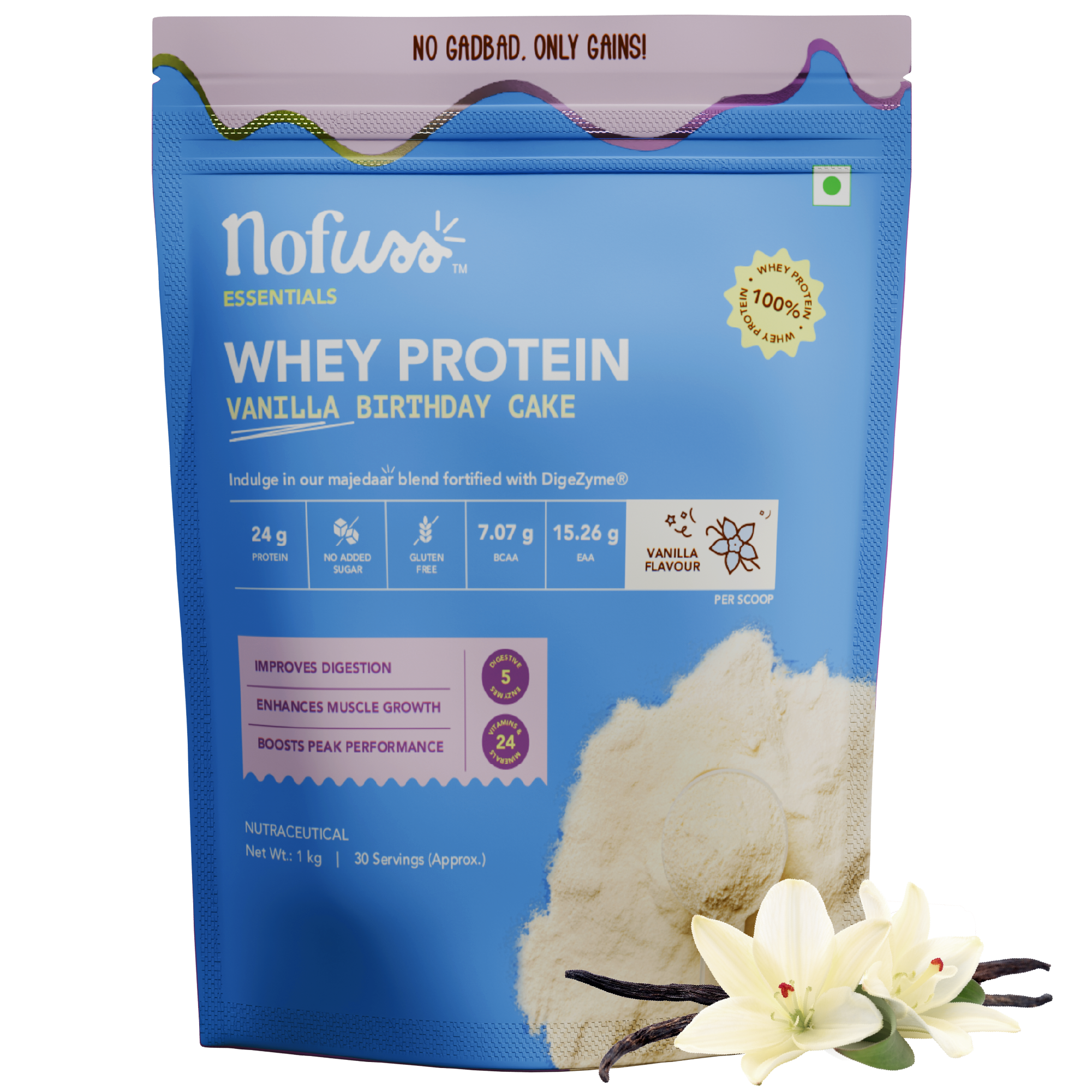 NoFuss Whey Protein - Vanilla Birthday Cake - NoFuss