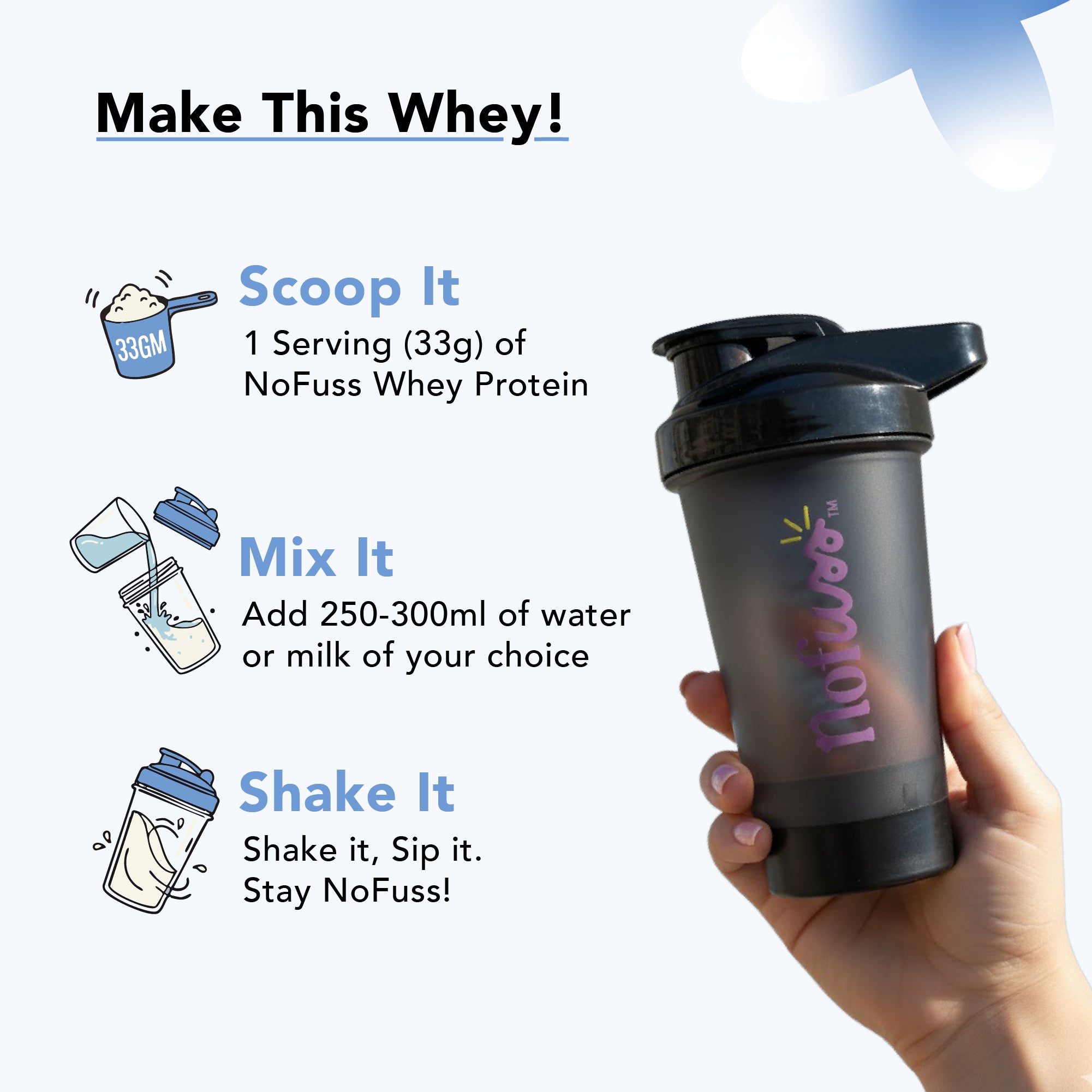 NoFuss Whey Protein - Vanilla Birthday Cake - NoFuss
