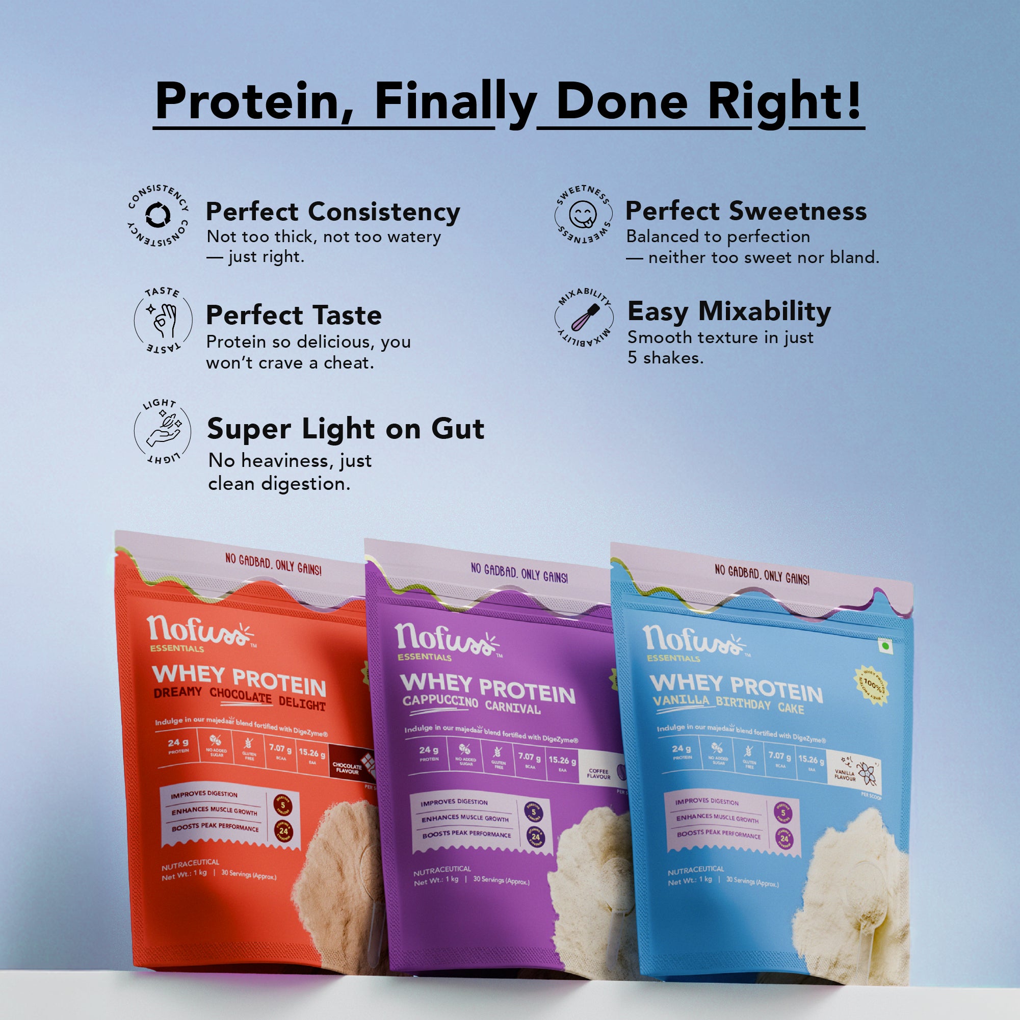 NoFuss Whey Protein- Vanilla Birthday Cake