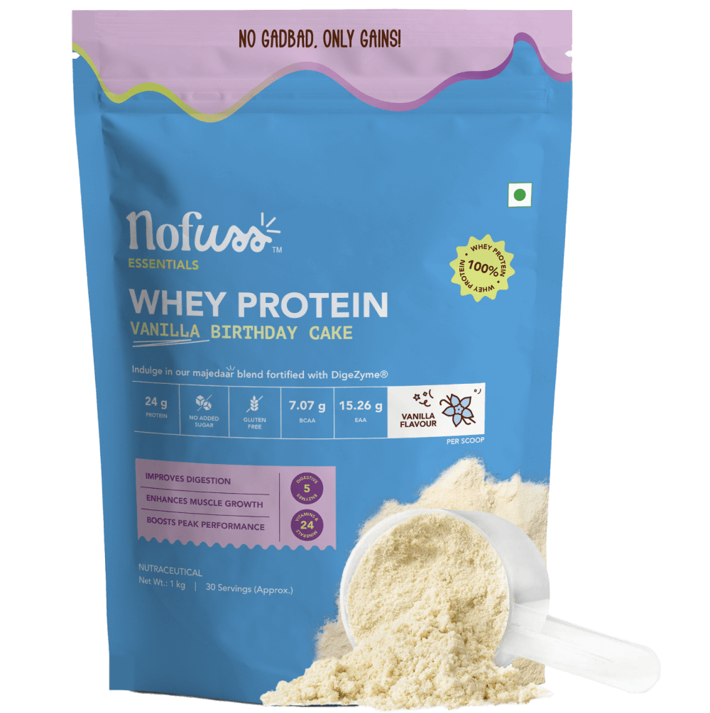 NoFuss Essentials Whey Protein - Vanilla Birthday Cake